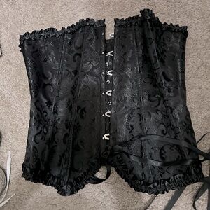 Goth Gothic Black Corset